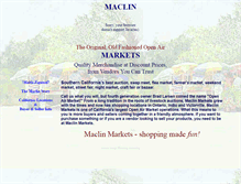 Tablet Screenshot of maclinmarkets.com